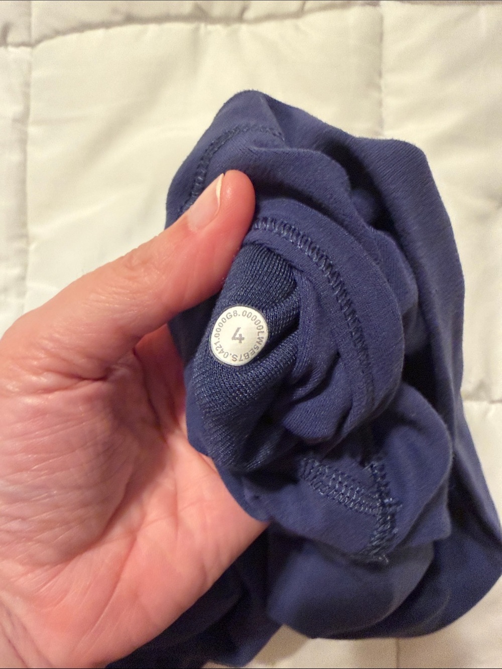Lululemon Align High-Rise Pant 25" Graphic Like New Night Sea Size 4 - Picture 11 of 12